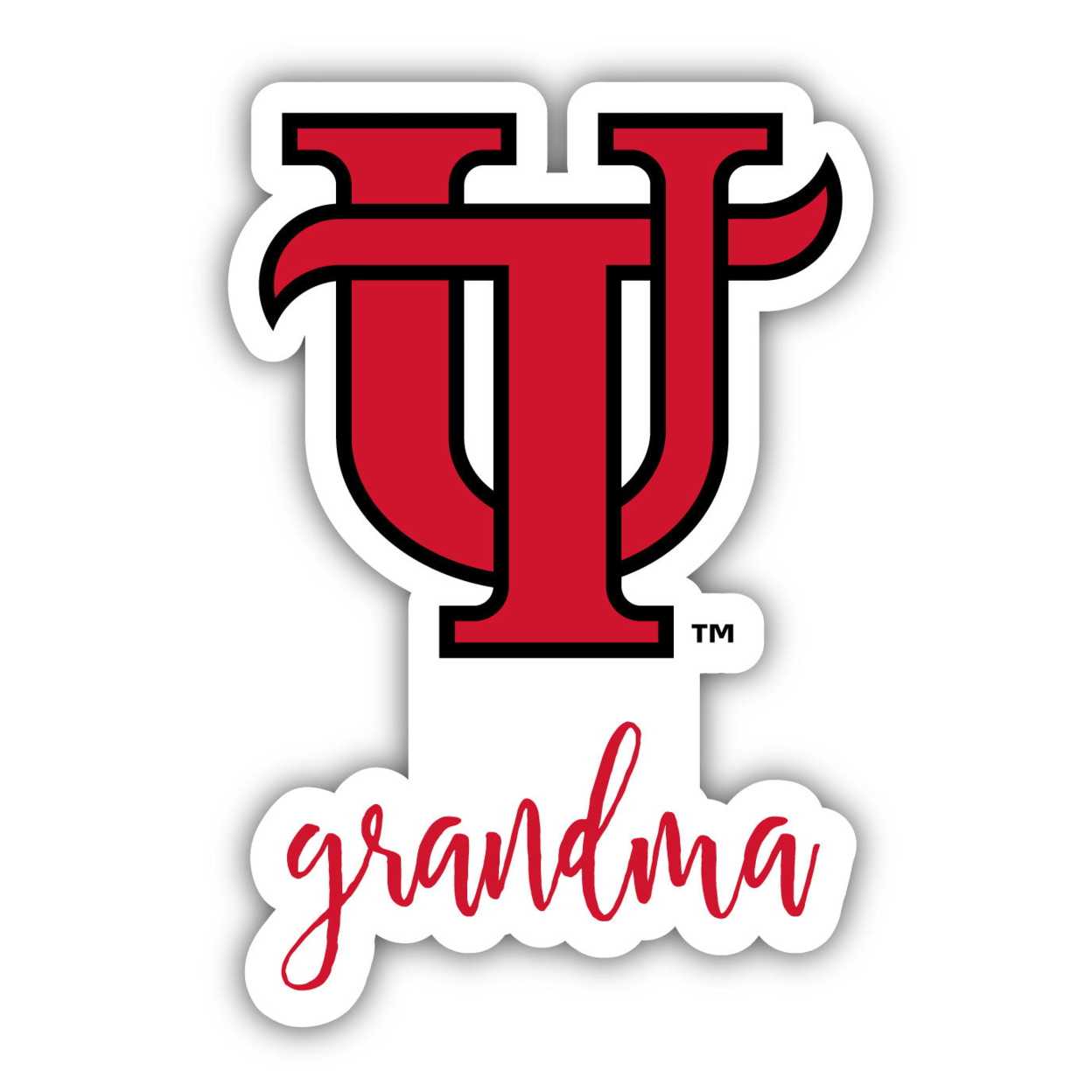 University Of Tampa Spartans 4 Inch Proud Grand Mom Die Cut Decal