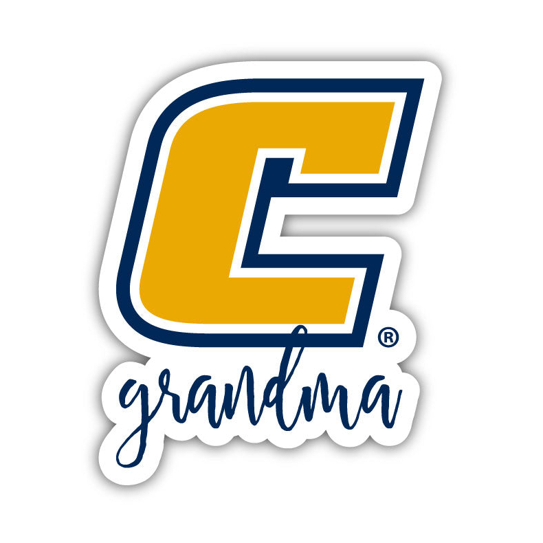 University Of Tennessee At Chattanooga 4 Inch Proud Grand Mom Die Cut Decal