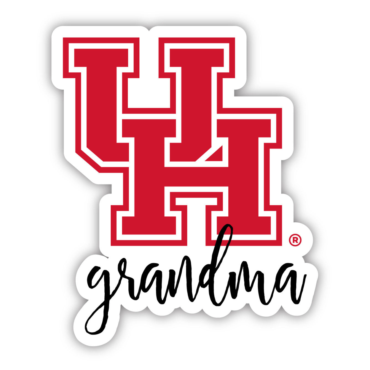 University Of Houston 4 Inch Proud Grand Mom Die Cut Decal