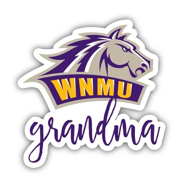 Western New Mexico University 4 Inch Proud Grand Mom Die Cut Decal