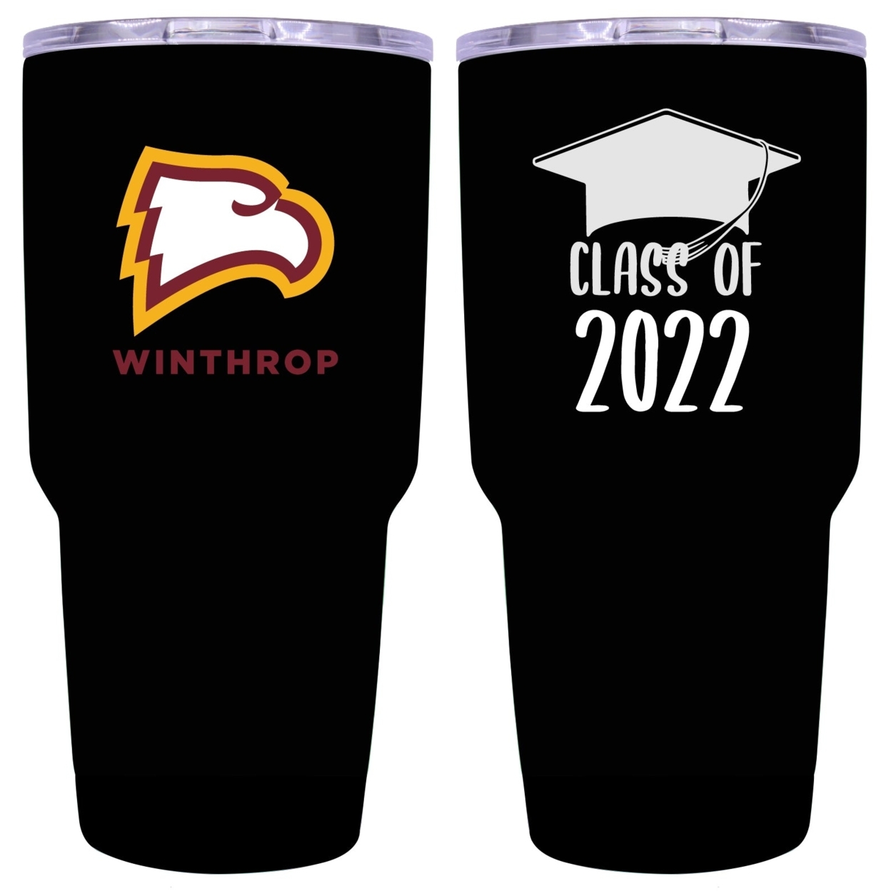 Winthrop Univeristy 24 OZ Insulated Stainless Steel Tumbler Black