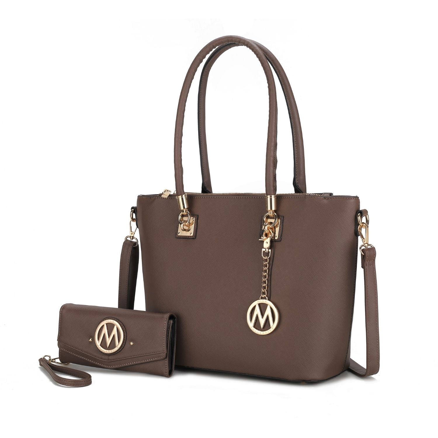 MKF Collection Vanessa Tote & Wallet Set By Mia K. - Taupe