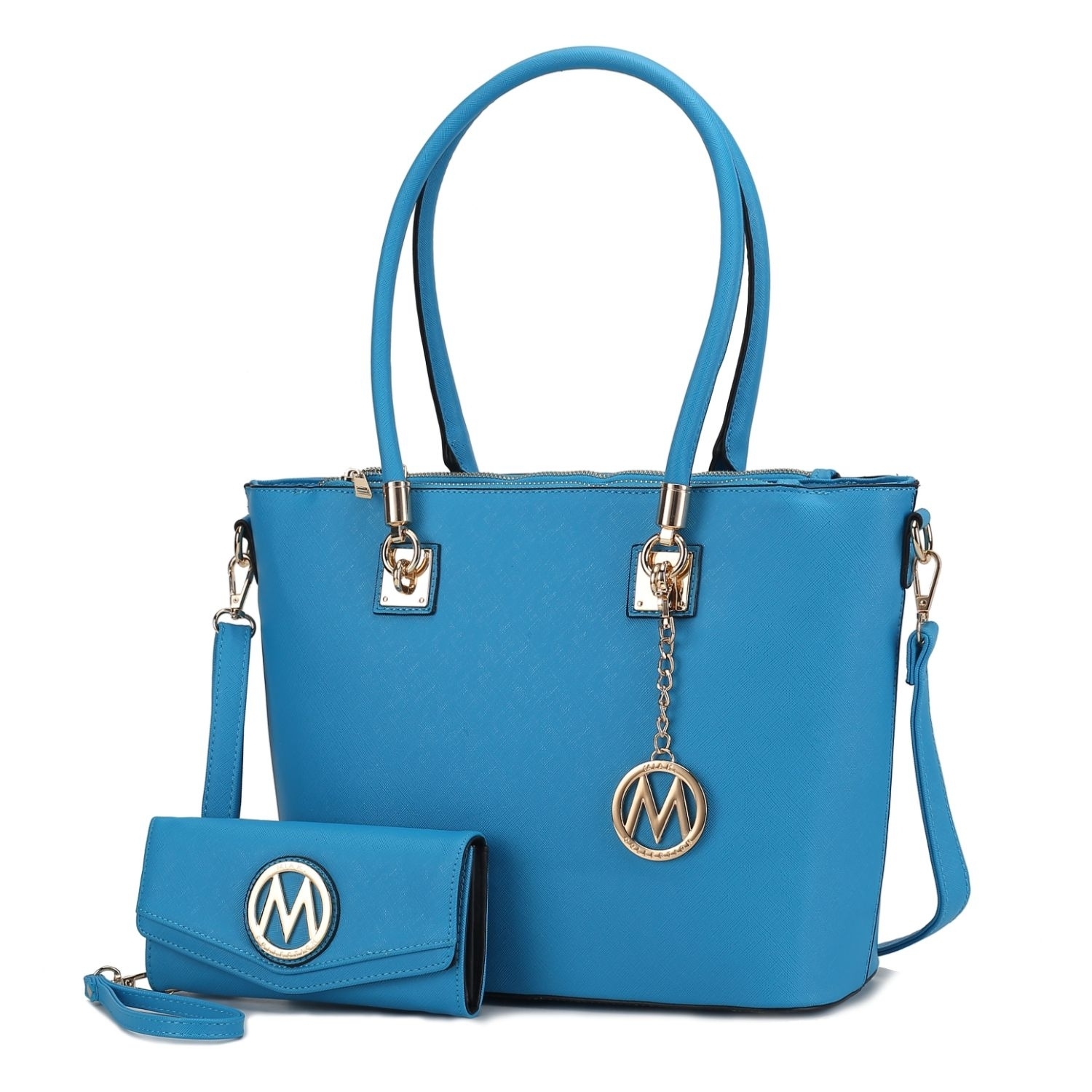 MKF Collection Vanessa Tote & Wallet Set By Mia K. - Turquoise