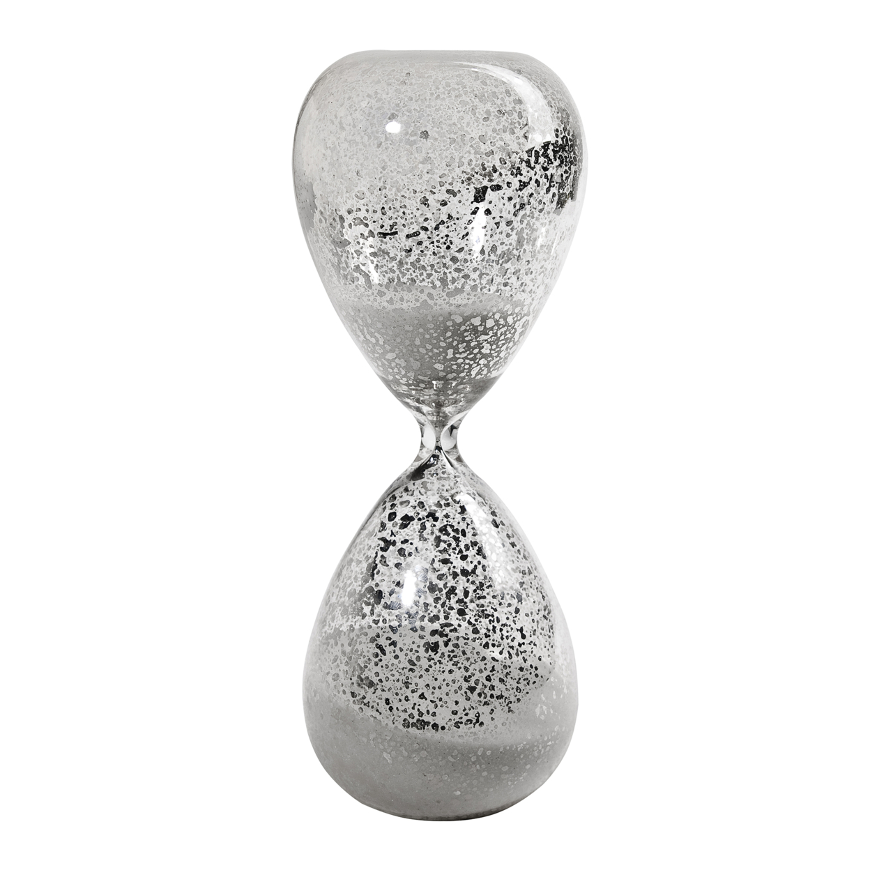 Doug 10 Inch Decorative 60 Minute Hourglass Table Accent Decor, White Sand- Saltoro Sherpi