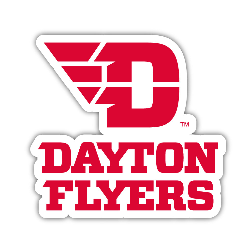 Dayton Flyers Red 4 Inch Vinyl Decal Sticker