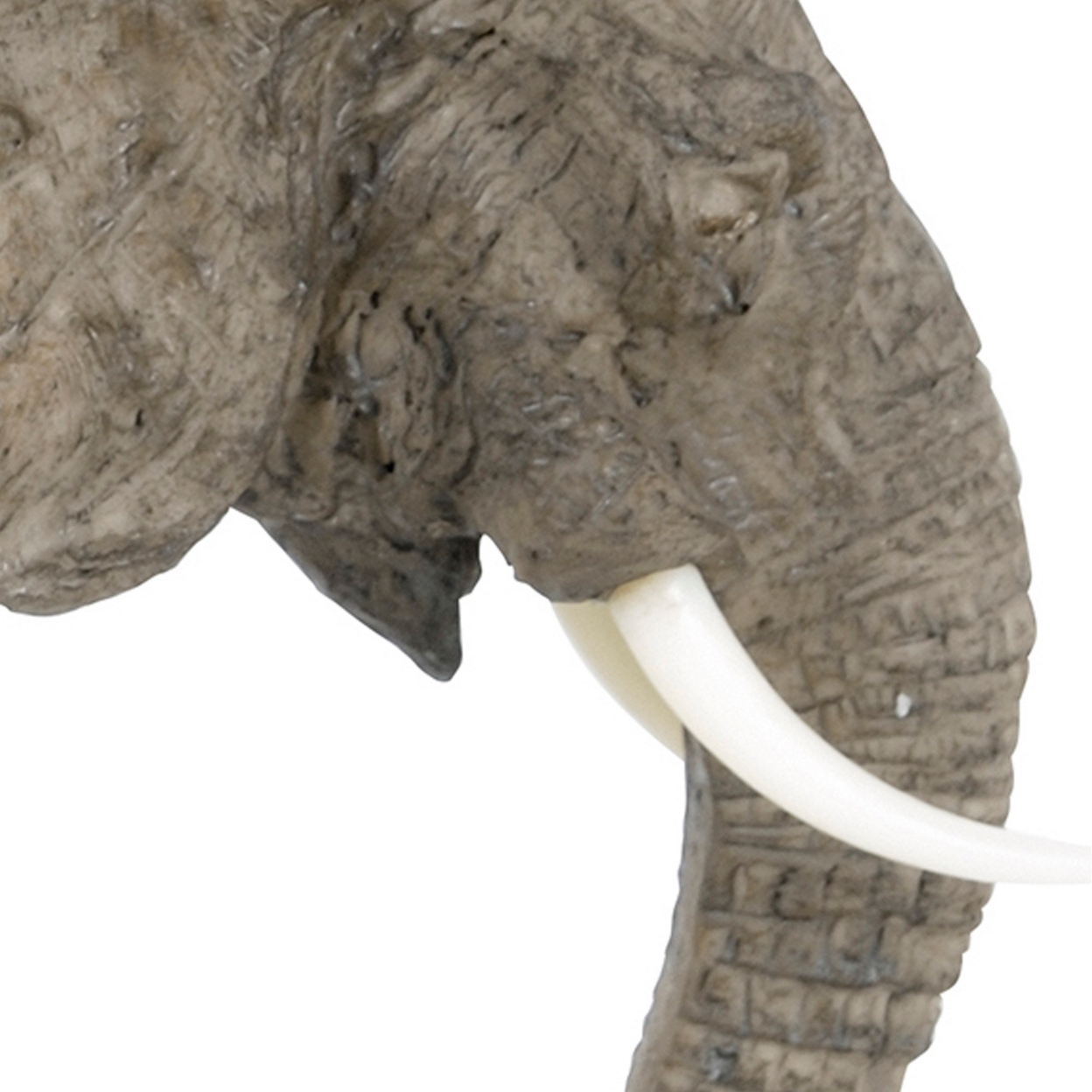 Don 13 Inch Walking Elephant Accent Figurine, Realistic Polyresin, Gray- Saltoro Sherpi