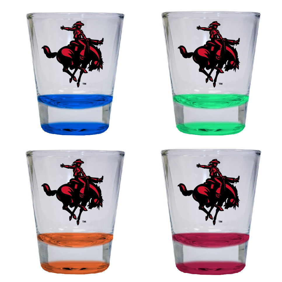 Northwestern Oklahoma State University 2 Ounce Color Etched Shot Glasses - Blue, 1