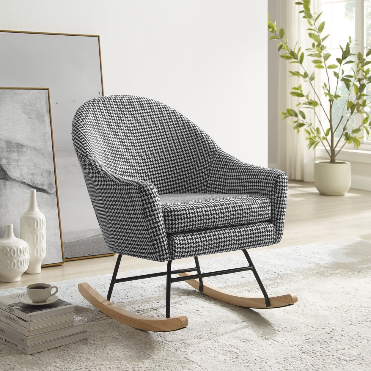 Striped 2025 rocking chair