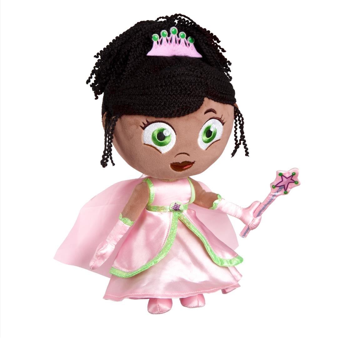 Super Why! Princess Presto Pea With Dress Plush Doll PBS Kids Show Mighty Mojo