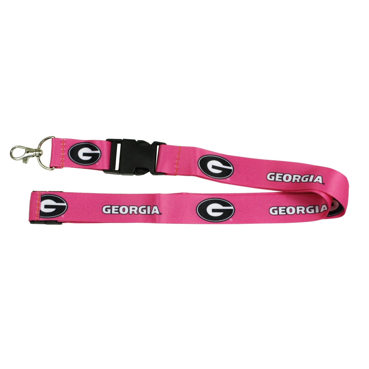 Georgia Bulldogs Pink Lanyard
