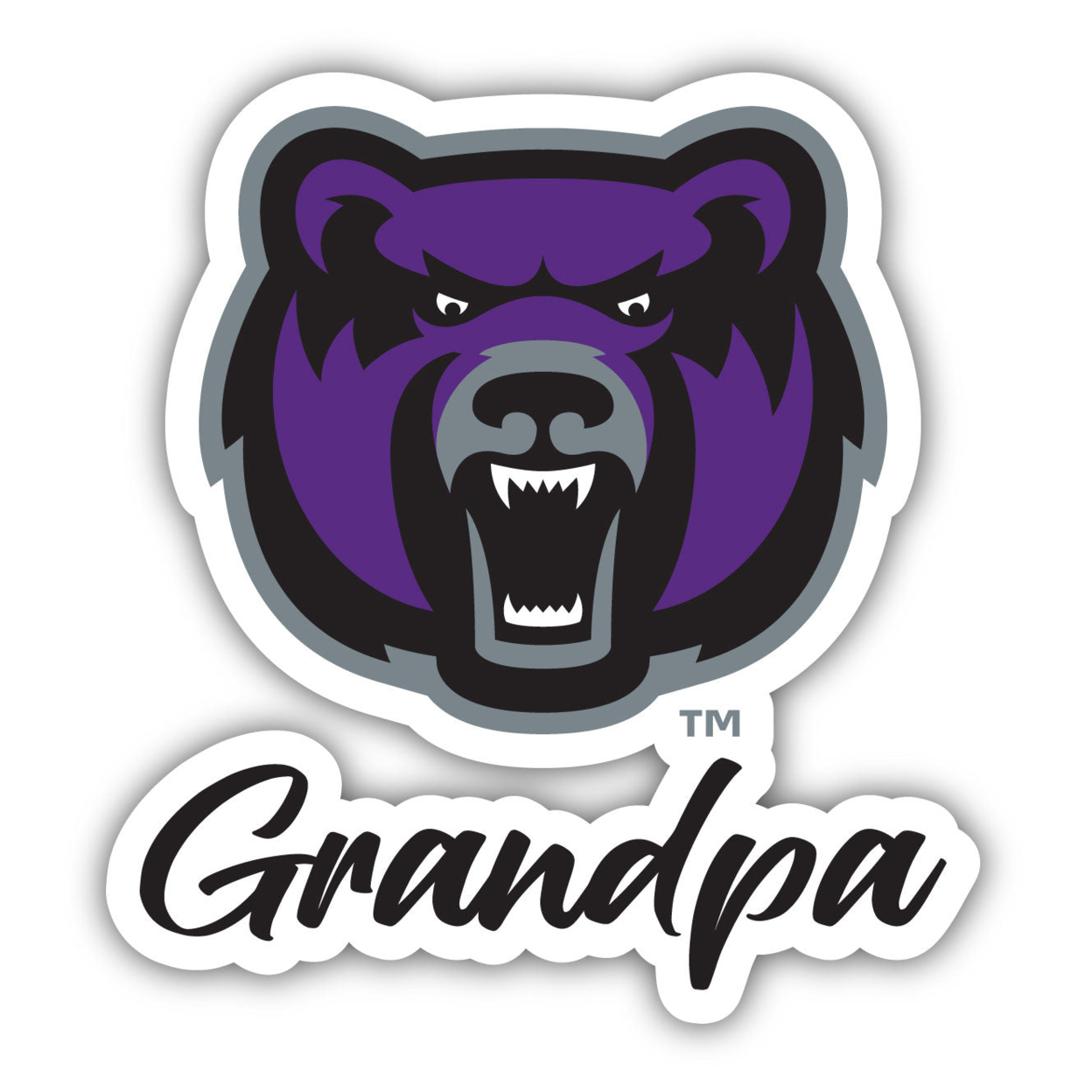Central Arkansas Bears 4 Inch Proud Grandpa Die Cut Decal