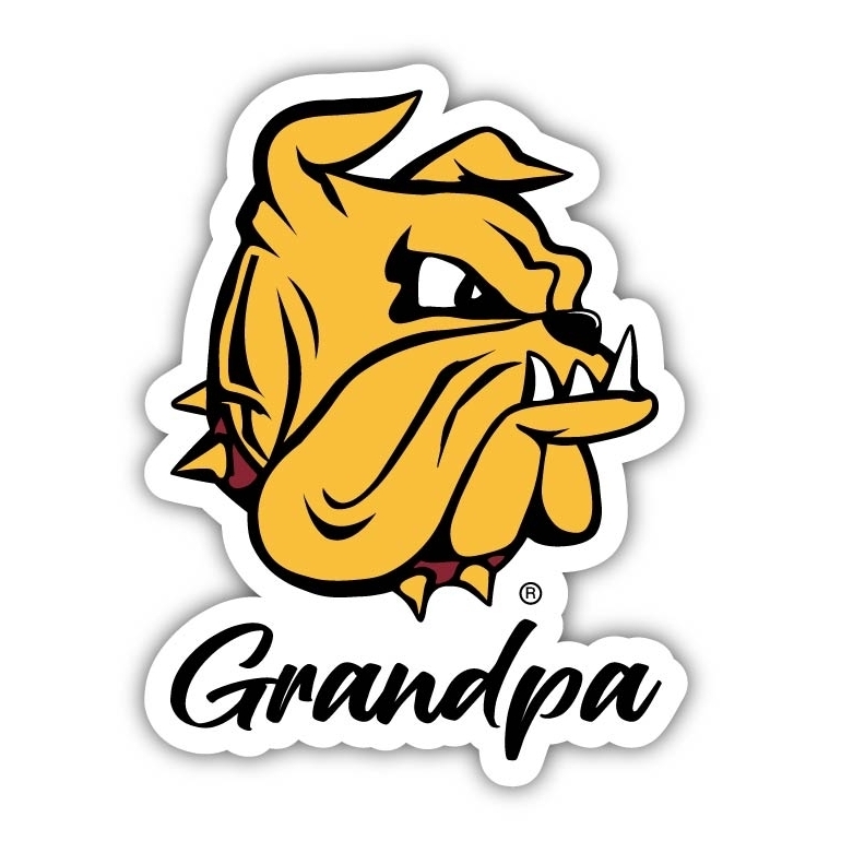 Minnesota Duluth Bulldogs 4 Inch Proud Grandpa Die Cut Decal