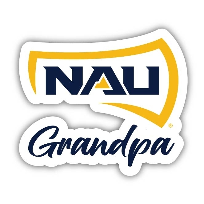 Northern Arizona University 4 Inch Proud Grandpa Die Cut Decal