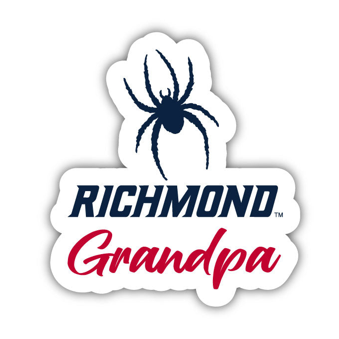 Richmond Spiders 4 Inch Proud Grandpa Die Cut Decal
