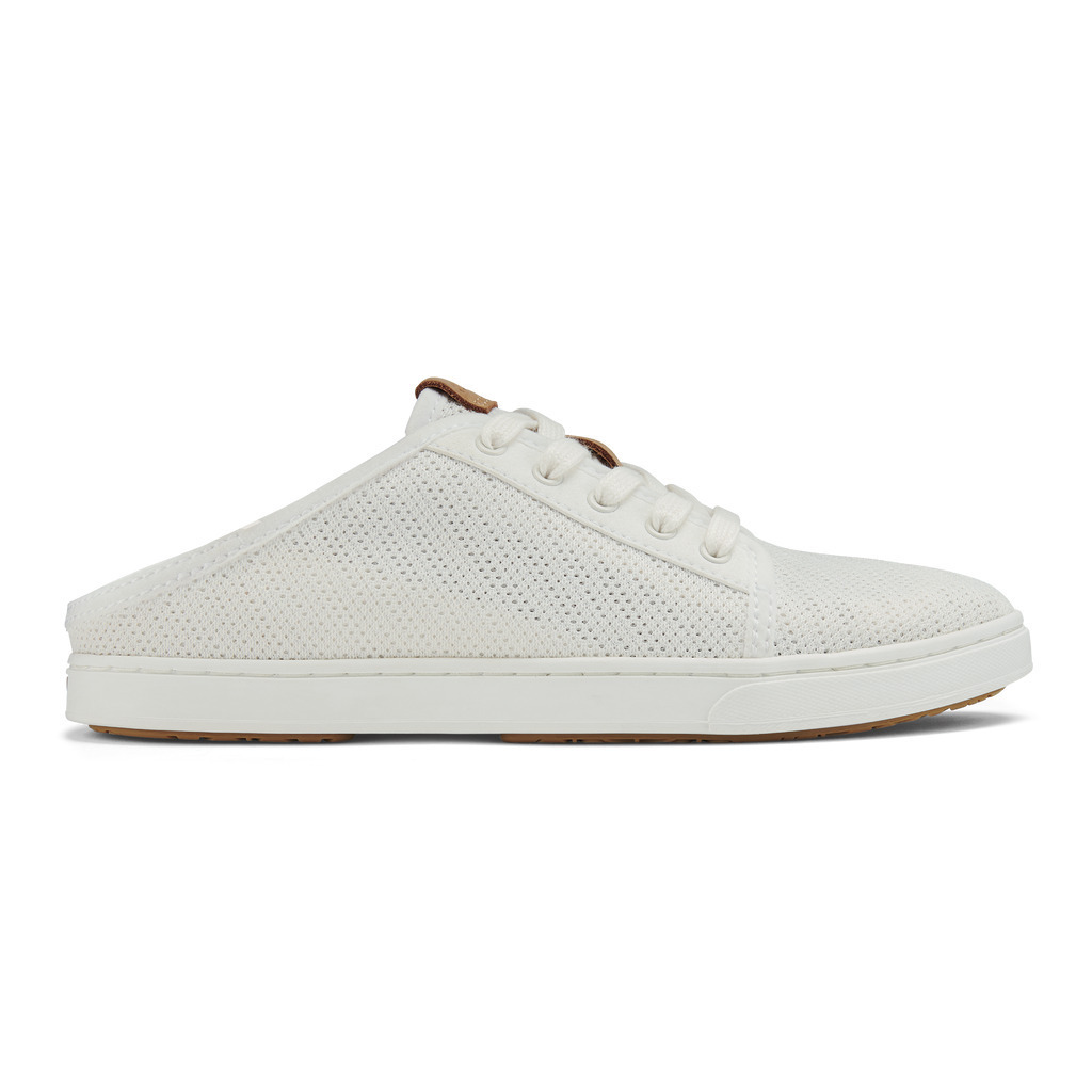 OluKai Women's Pehuea Li White/White Sneaker - 20379-4R4R WHITE/WHITE - WHITE/WHITE, 9.5