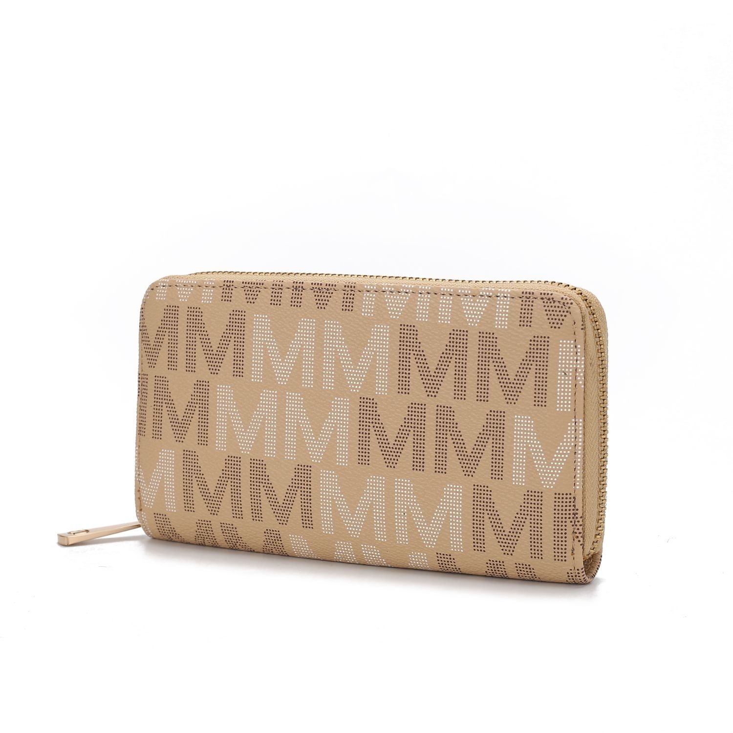 MKF Collection Peyton Vegan Leather M Signature Women's Wallet By Mia K - Beige
