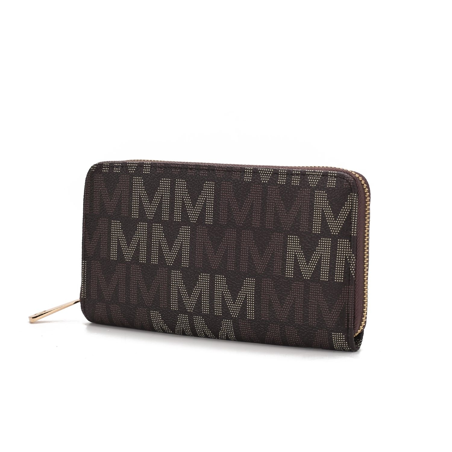 MKF Collection Peyton Vegan Leather M Signature Women's Wallet By Mia K - Beige