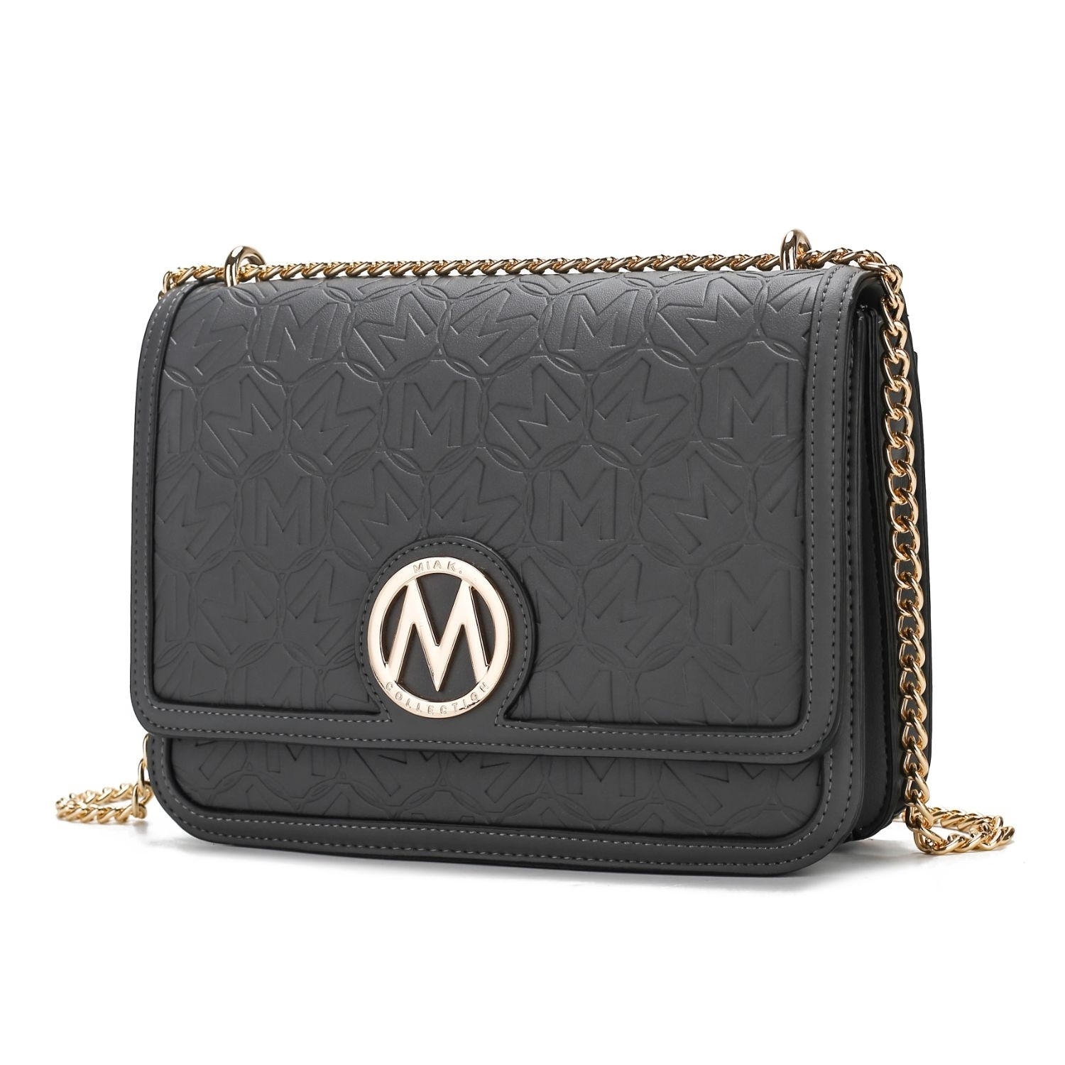 MKF Collection Amiyah Vegan Leather Women's Shoulder Bag By Mia K - Charcoal