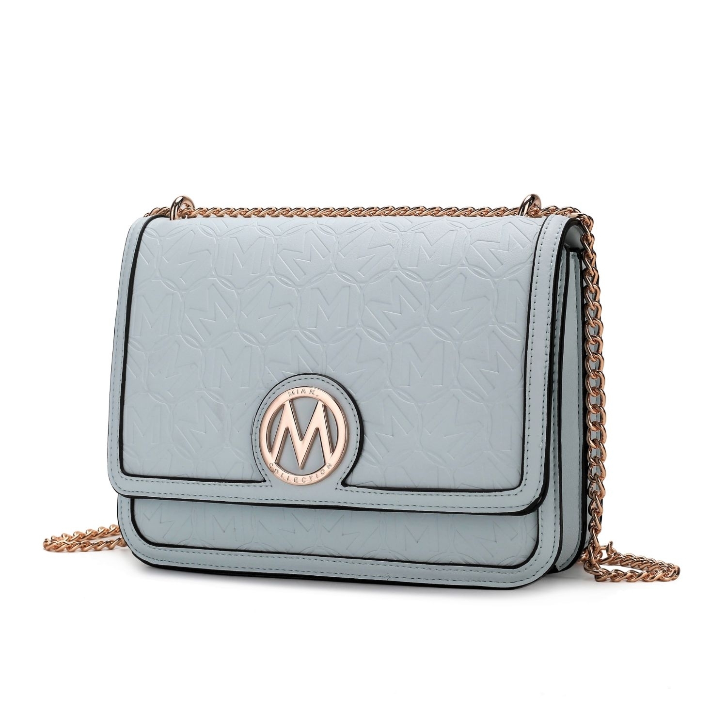 MKF Collection Amiyah Vegan Leather Women's Shoulder Bag By Mia K - Light Blue