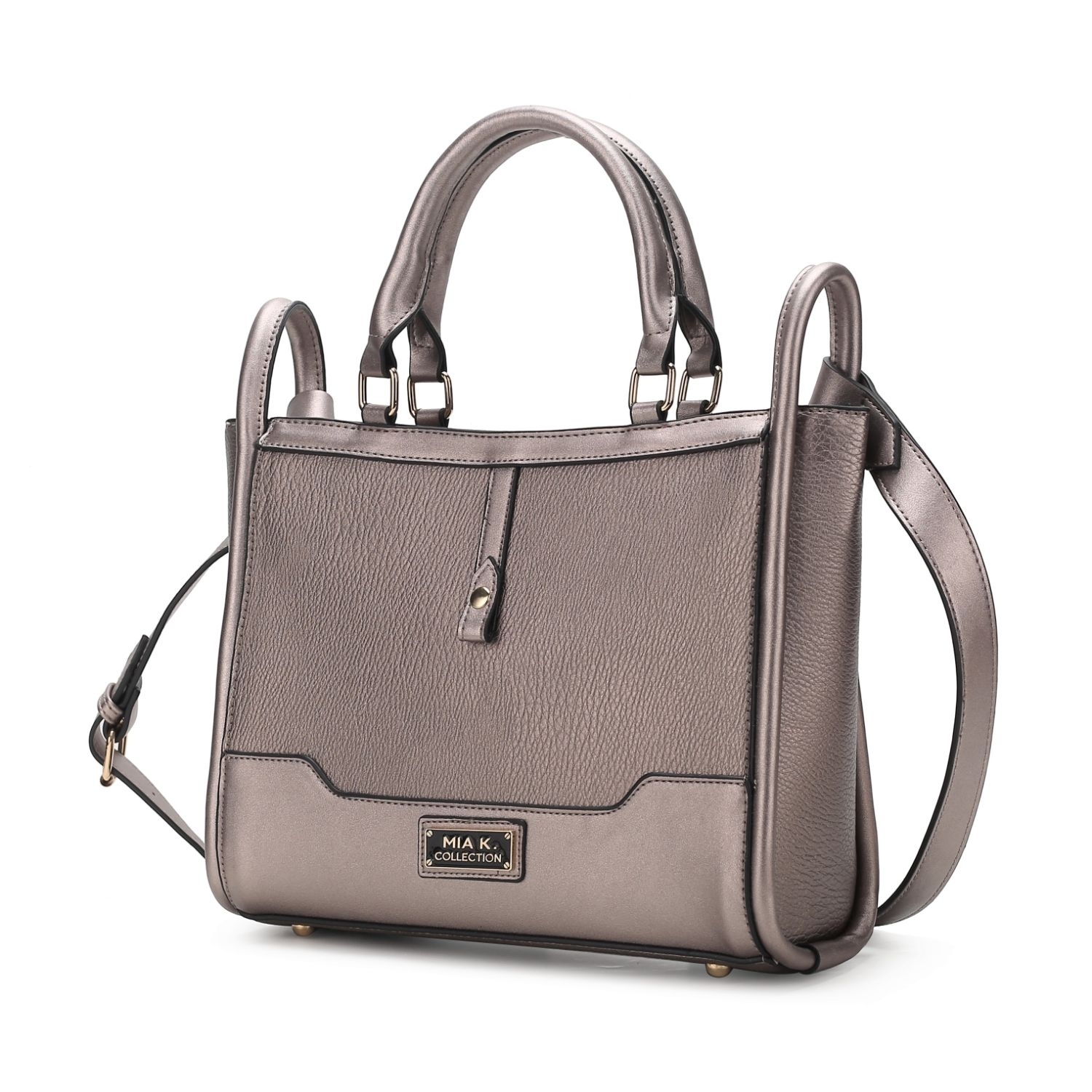 MKF Collection Melody Vegan Leather Tote By Mia K - Pewter