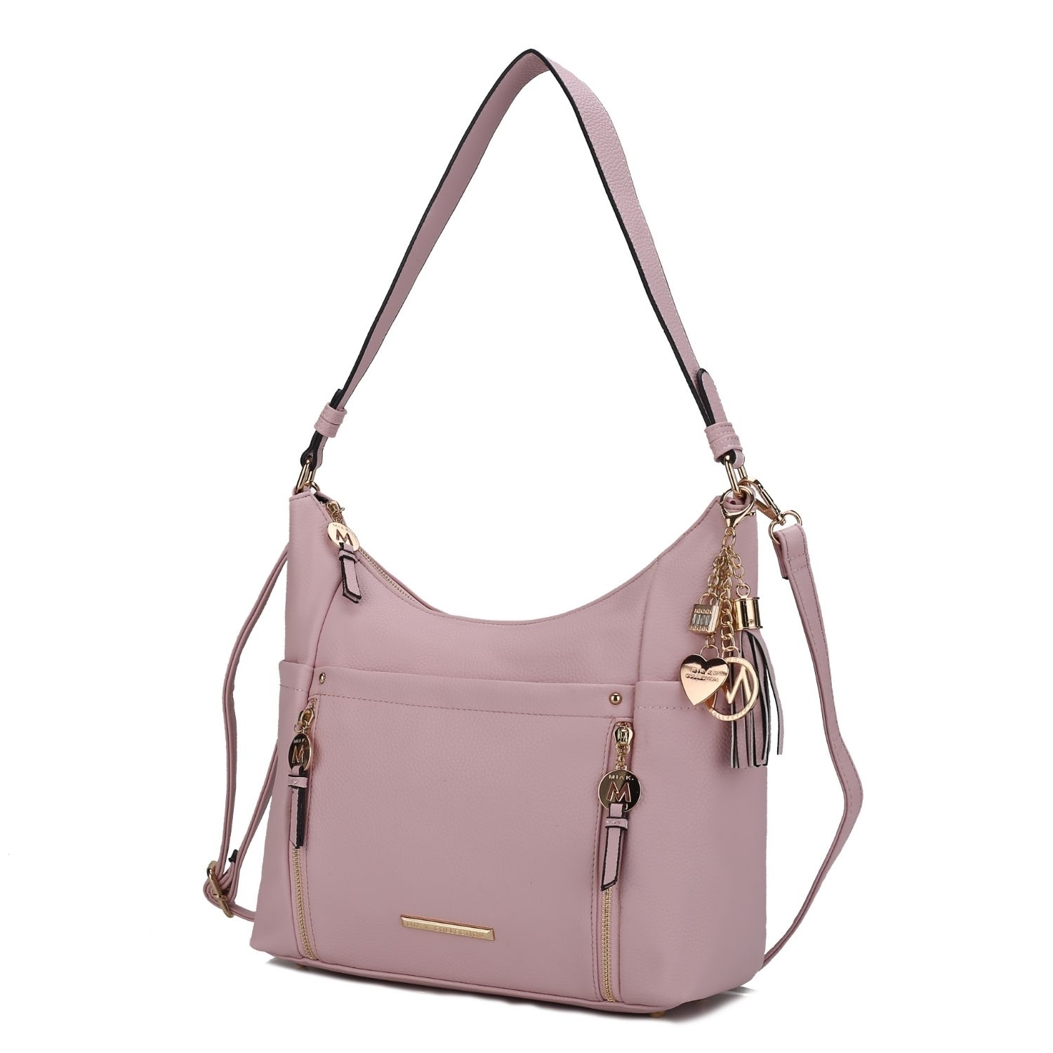 MKF Collection Ruby Vegan Leather Women's Shoulder Bag By Mia K - Pink