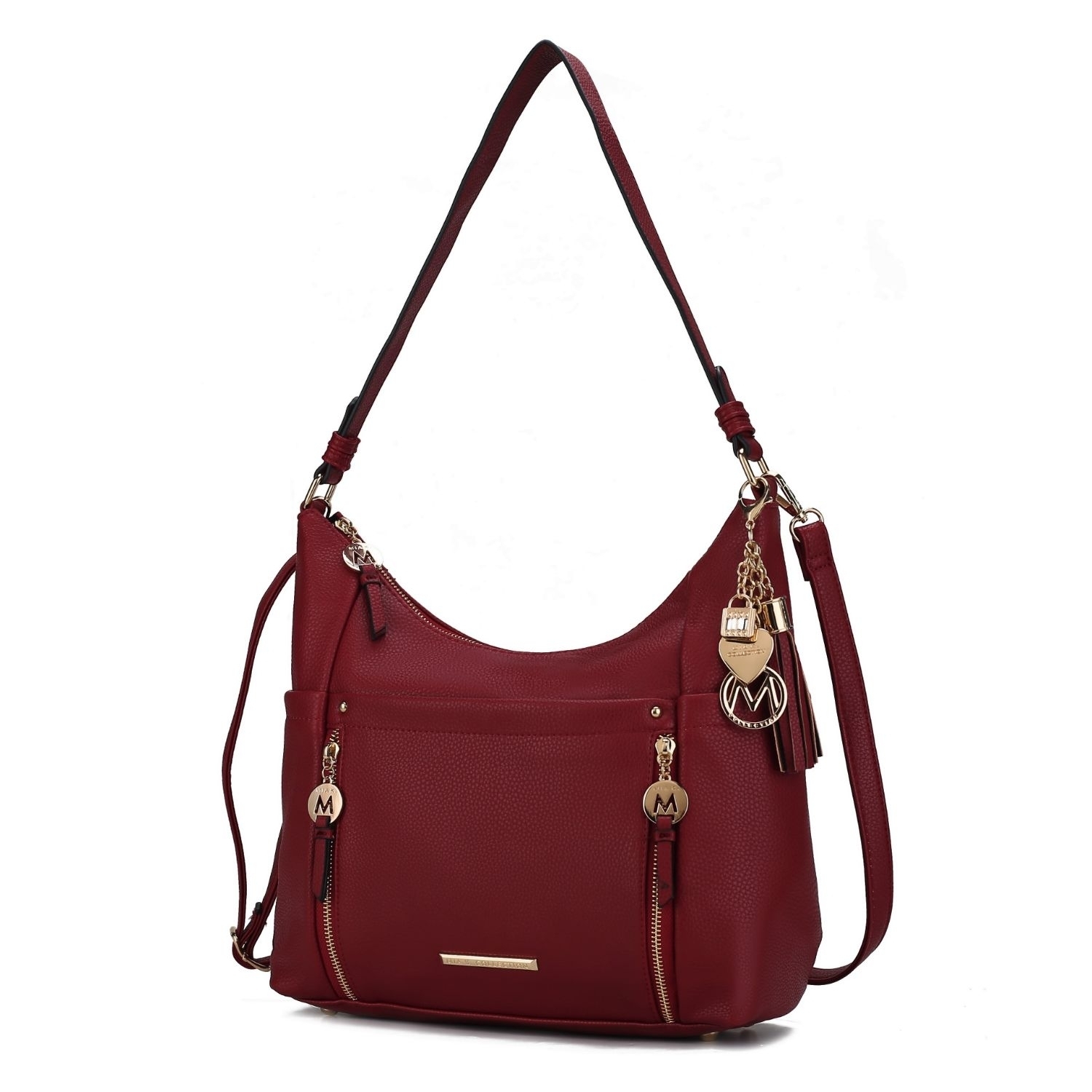 MKF Collection Ruby Vegan Leather Women's Shoulder Bag By Mia K - Red