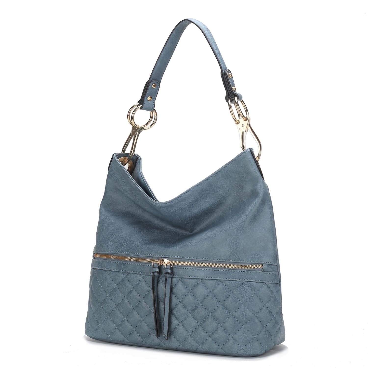 MKF Collection Dalila Vegan Leather Women's Shoulder Bag By Mia K. - Blue