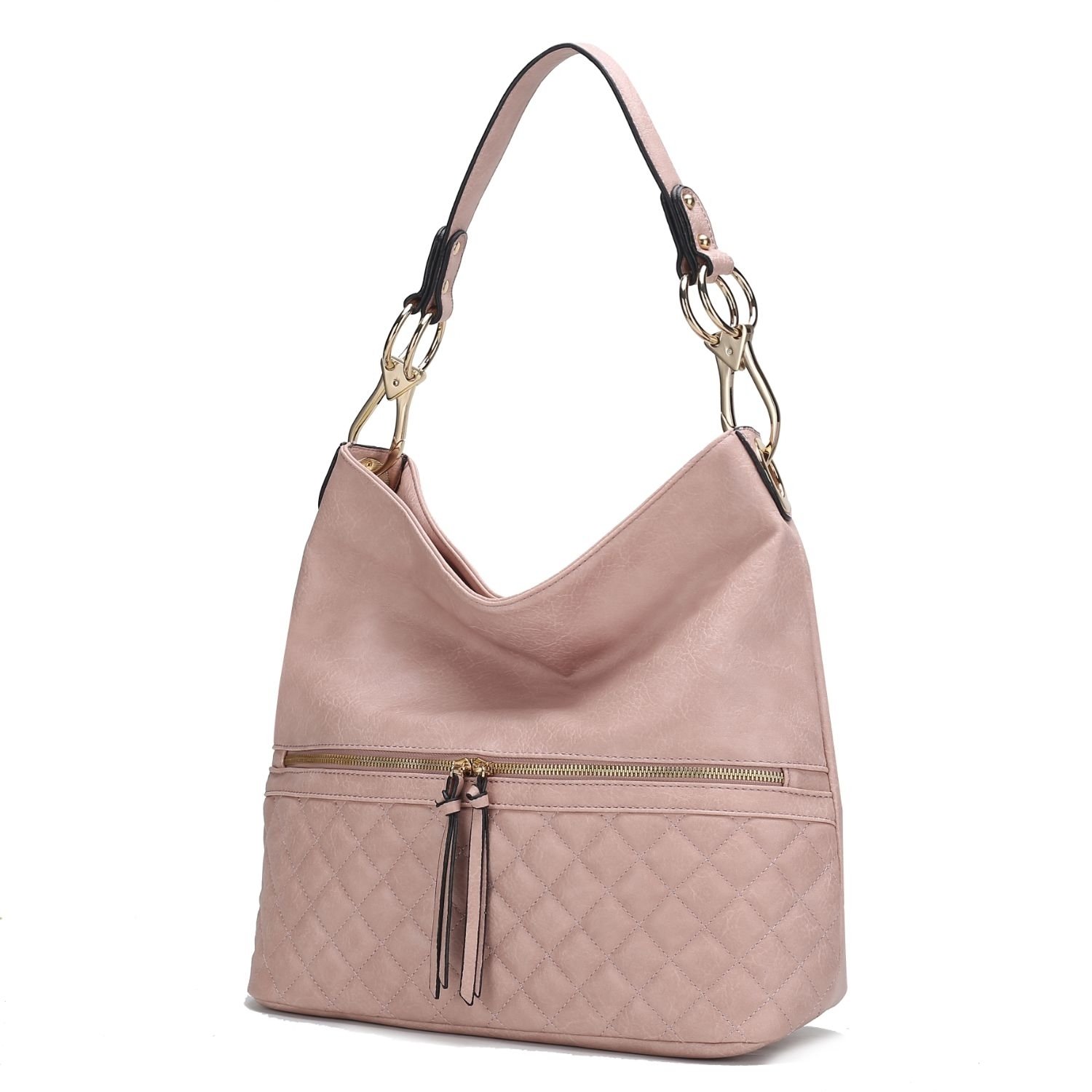 MKF Collection Dalila Vegan Leather Women's Shoulder Bag By Mia K. - Dusty Rose