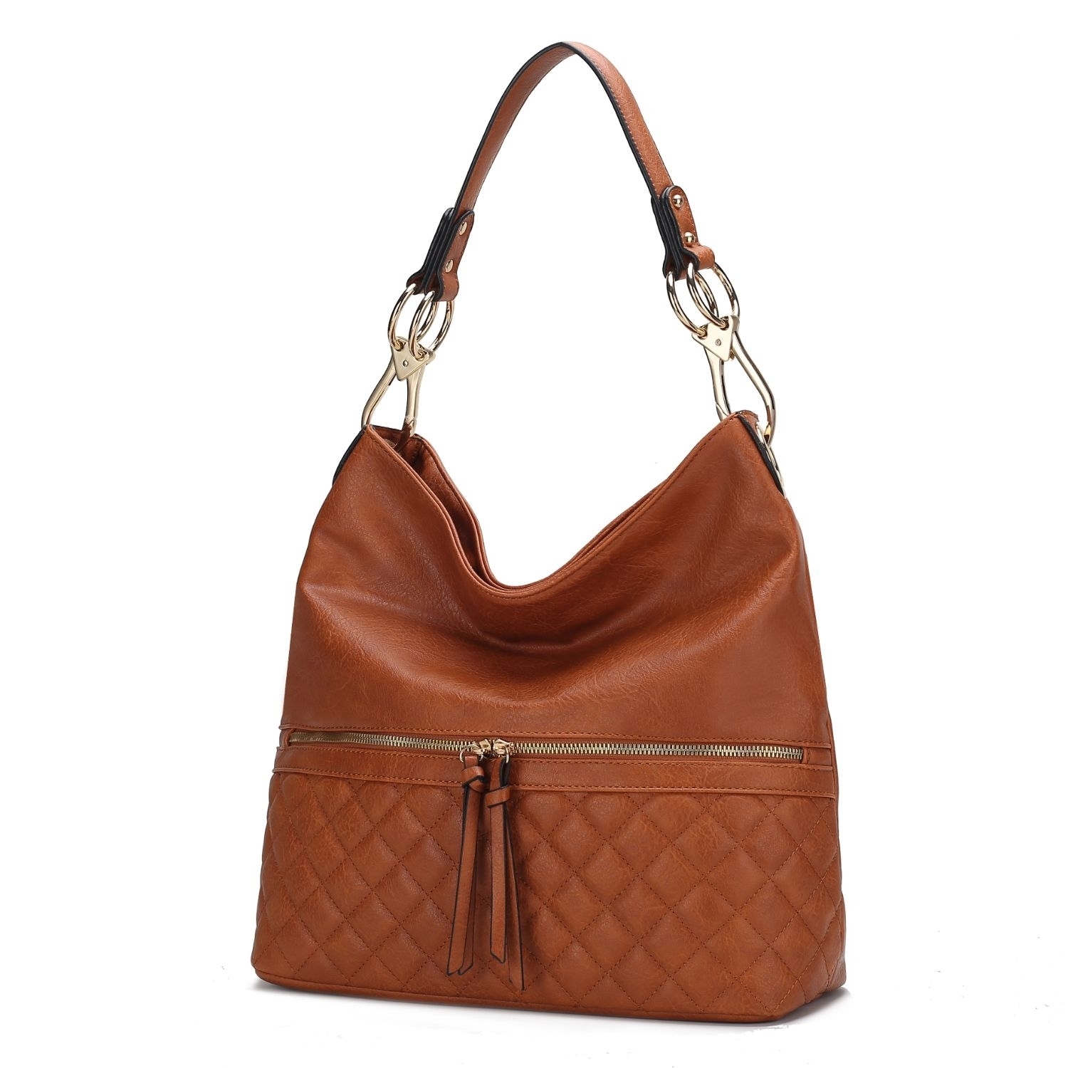 MKF Collection Dalila Vegan Leather Women's Shoulder Bag By Mia K. - Brown