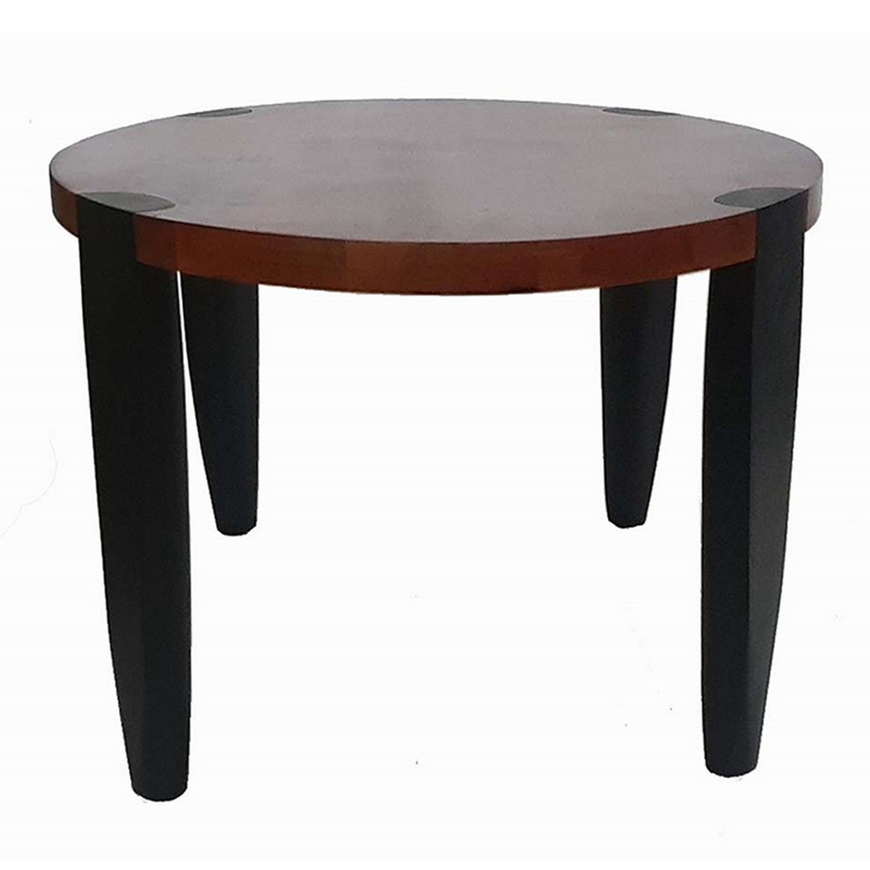 Max 35 Inch Oval Top Coffee Table, Mango Wood, Iron Frame, Brown, Black- Saltoro Sherpi