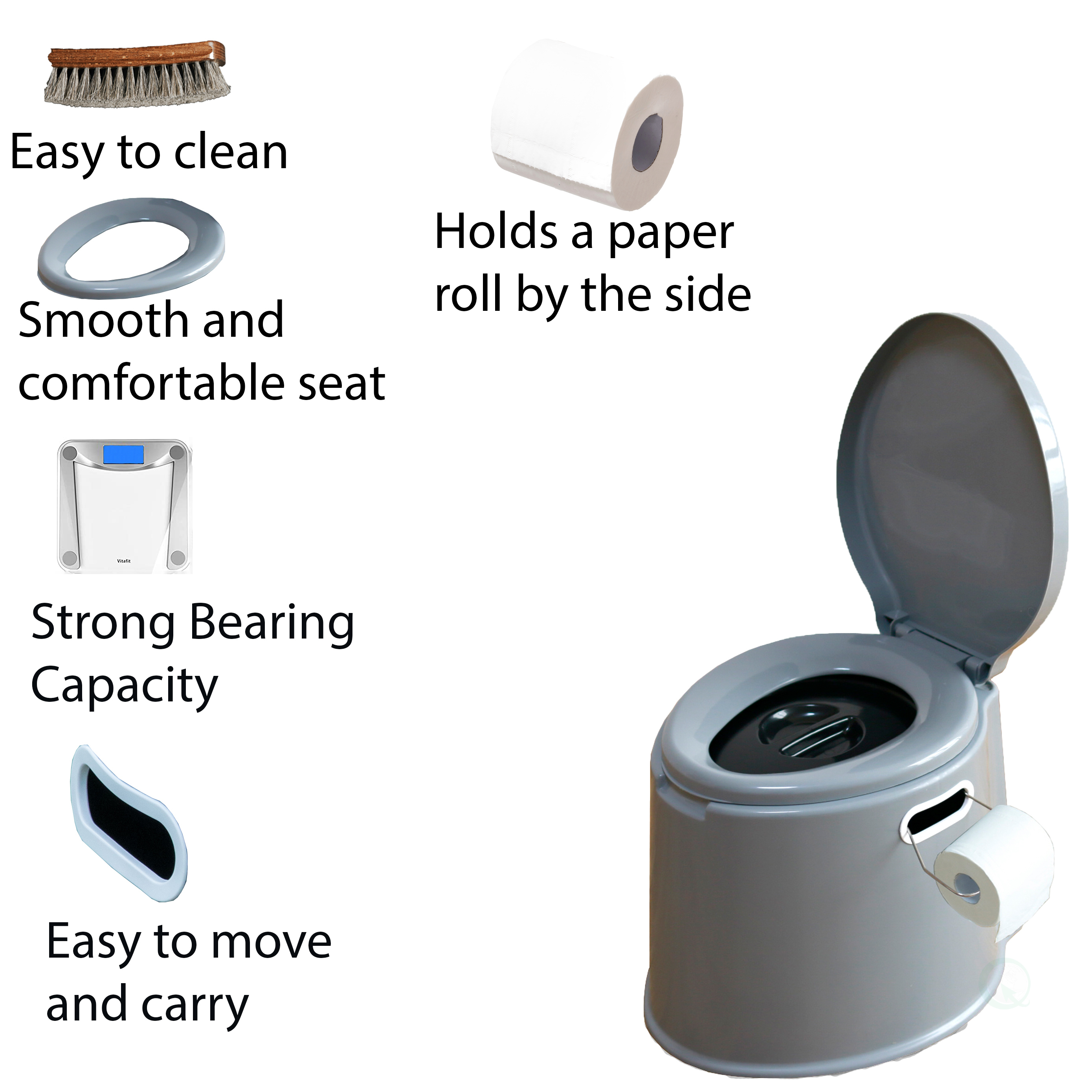 Portable Travel Toilet For Camping And Hiking - Toilet With Case