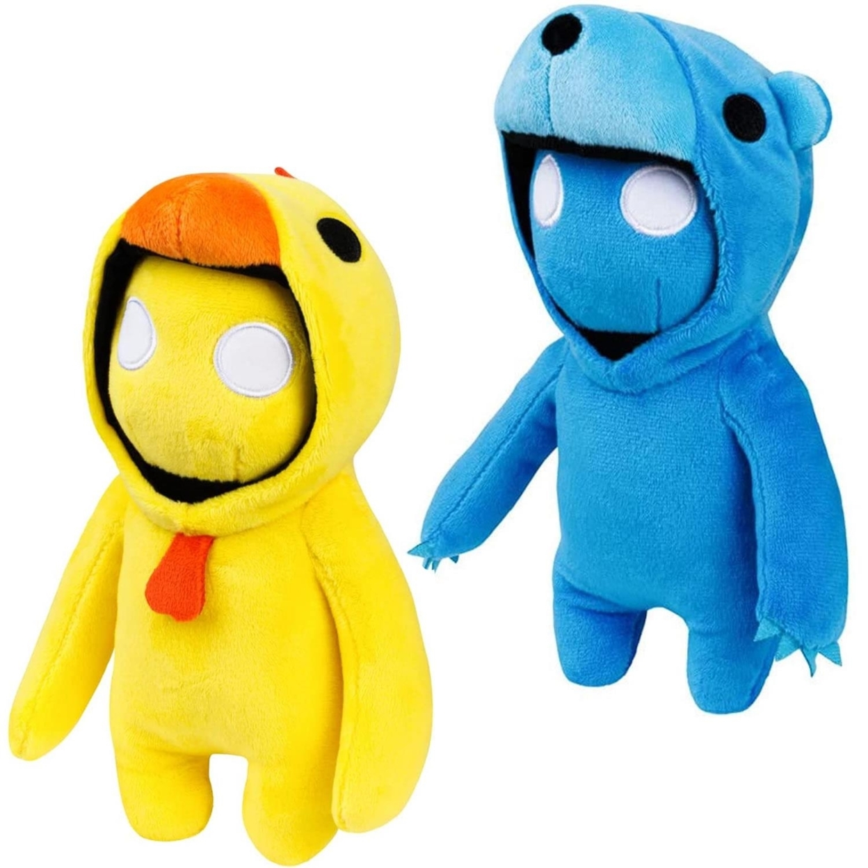 Gang Beasts Yellow Chicken Blue Bear Plush 8 Doll Gaming Character Bundle Set PMI International