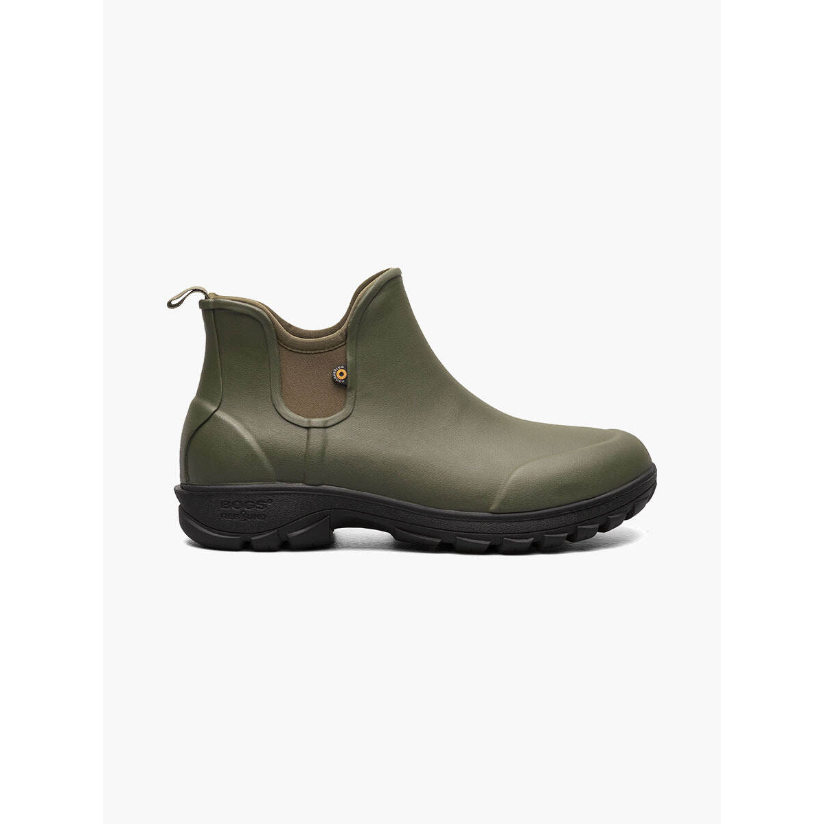 BOGS Men's Sauvie Slip On Insulated Waterproof Rain Boot Olive Multi - 72208-302 - OLIVE MLTI, 10