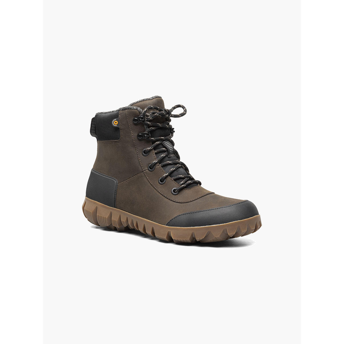 BOGS Men's Arcata Urban Leather Mid Winter Boots Chocolate - 72909-202 CHOCOLATE - CHOCOLATE, 8