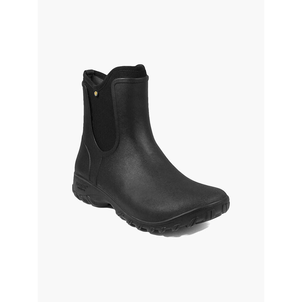 BOGS Women's Sauvie Slip On Waterproof Rain Boots Black - 72203-001 - BLACK, 7-M