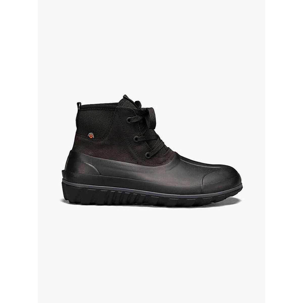 BOGS Men's Casual Lace Waterproof Leather Snow Boots Black - 72620-001 001 Black - 001 Black, 8-M
