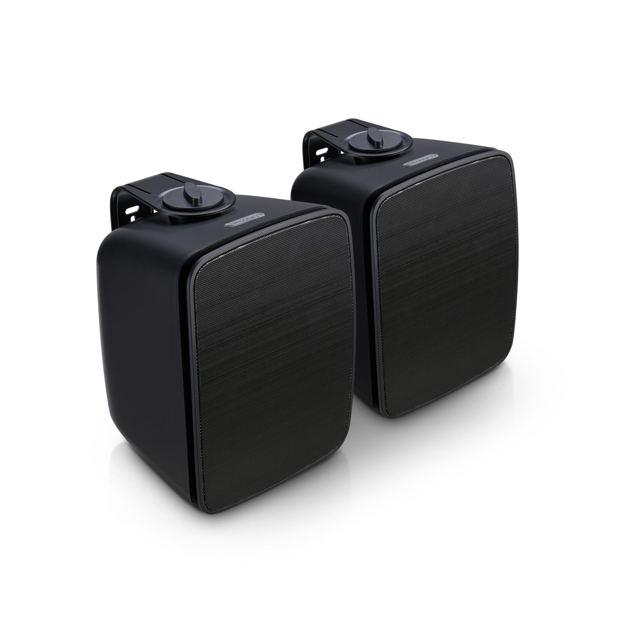 SoundPro Dual Bluetooth Weatherproof Indoor & Outdoor Wall-Mount Loudspeakers - Black
