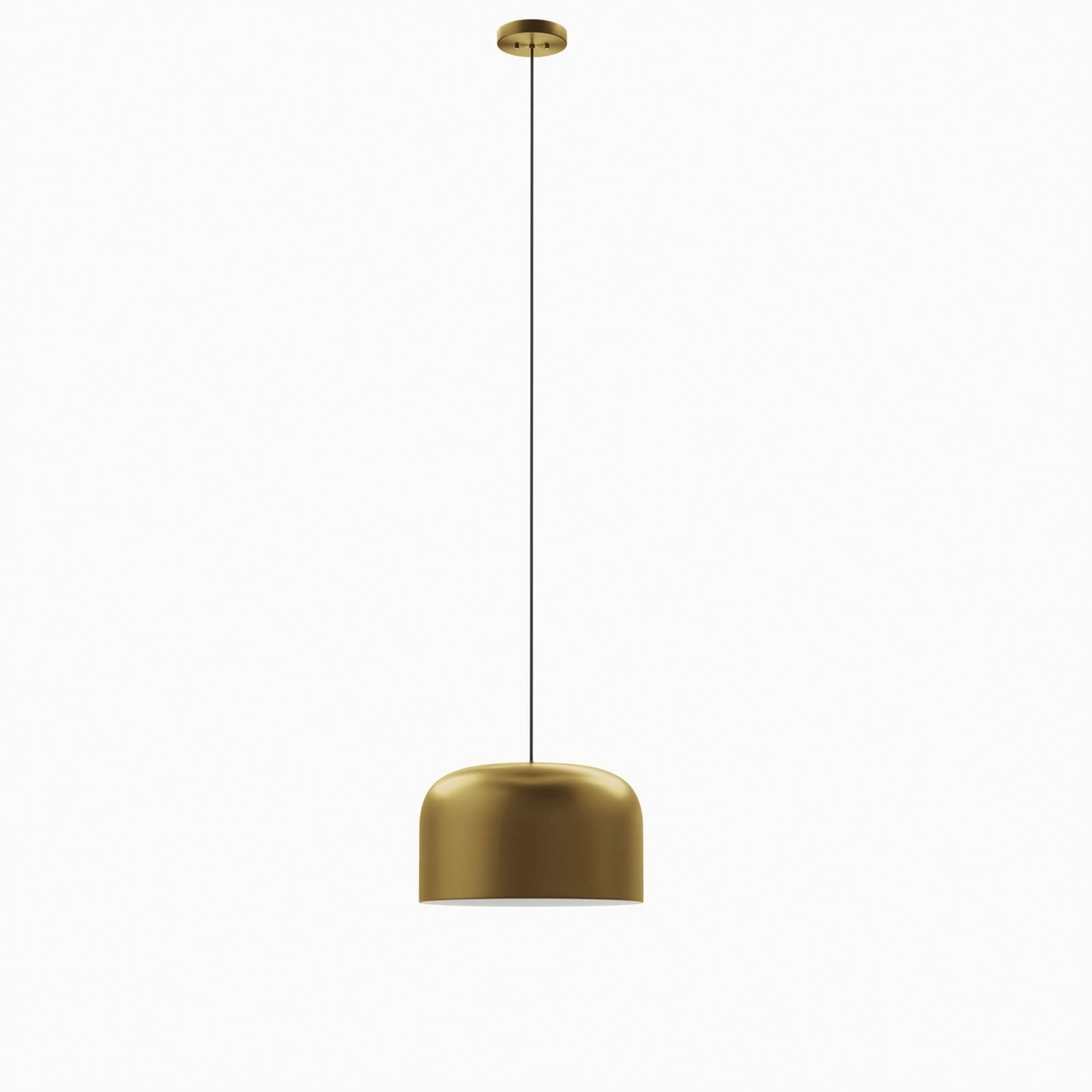 Avenue 1-Light Pendant Light, Satin Brass