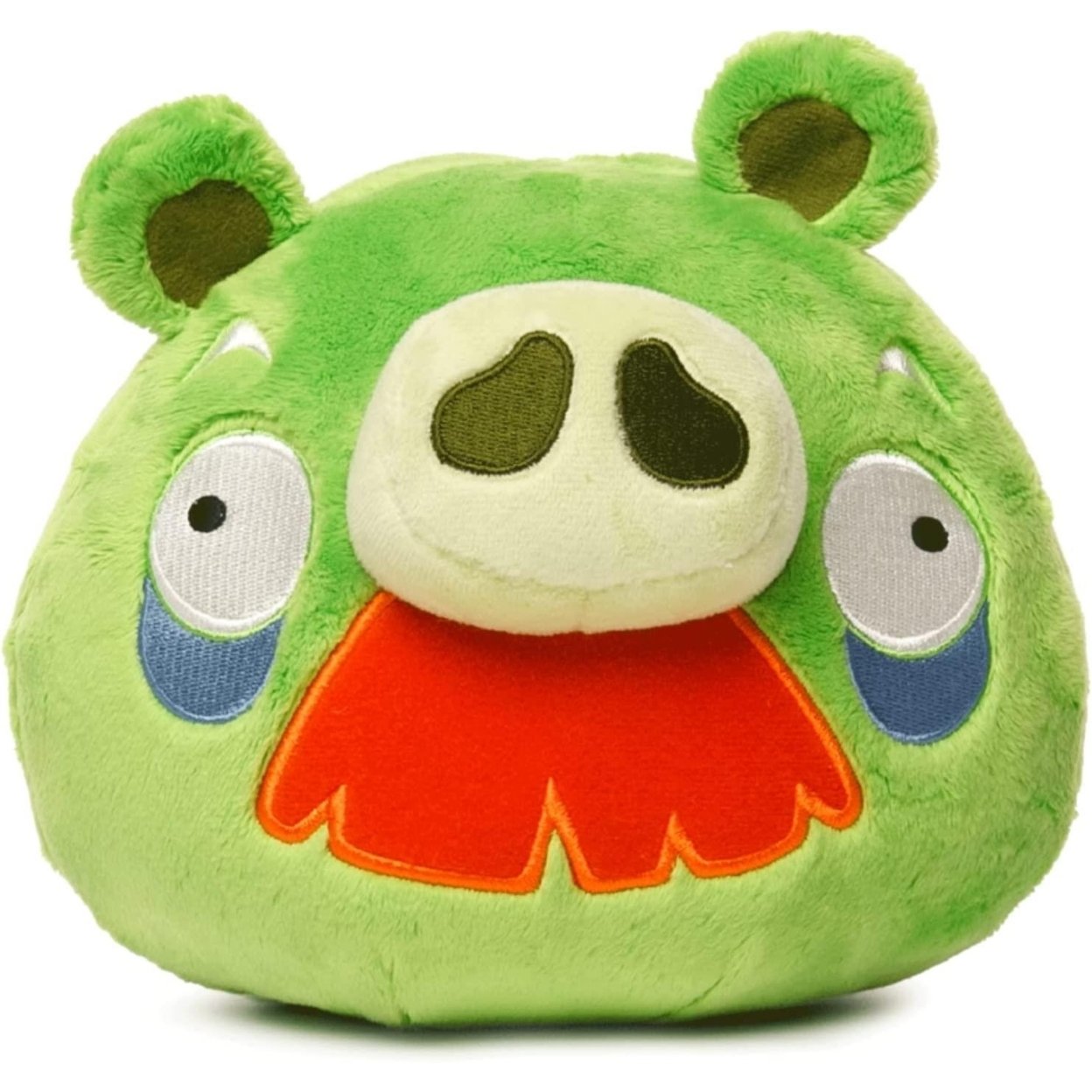 Angry Birds Green Moustache Foreman Pig Plush Bad Piggies 7 Pillow Doll Soft Toy Mighty Mojo