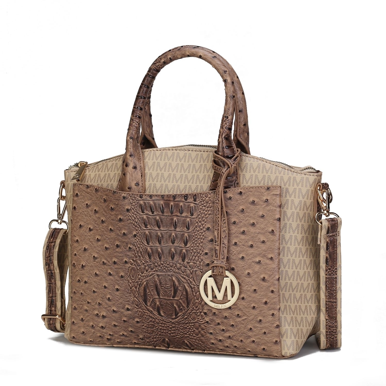 MKF Collection Collins Vegan Leather Women's Tote Bag By Mia K - Brown