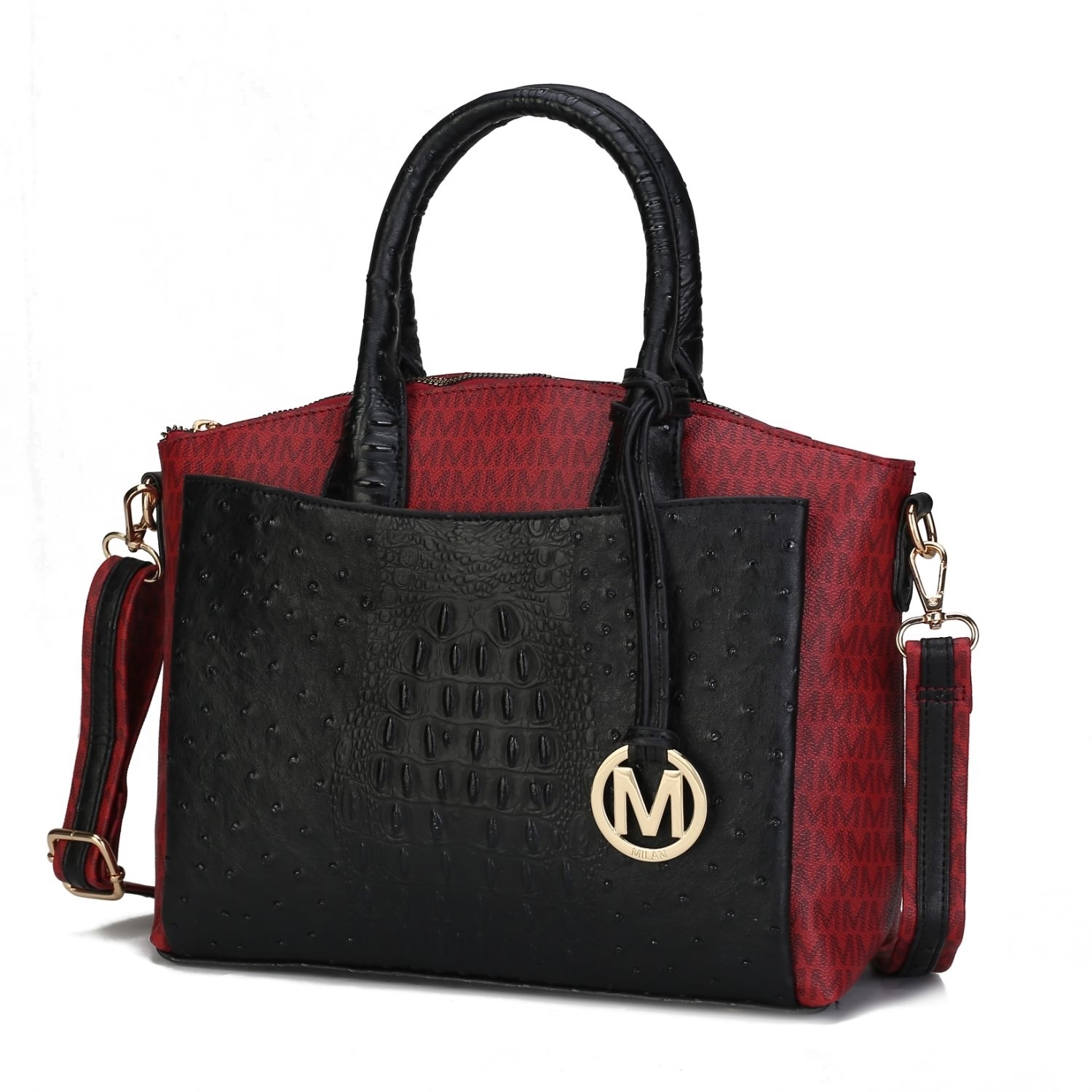 MKF Collection Collins Vegan Leather Women's Tote Bag By Mia K - Burgundy