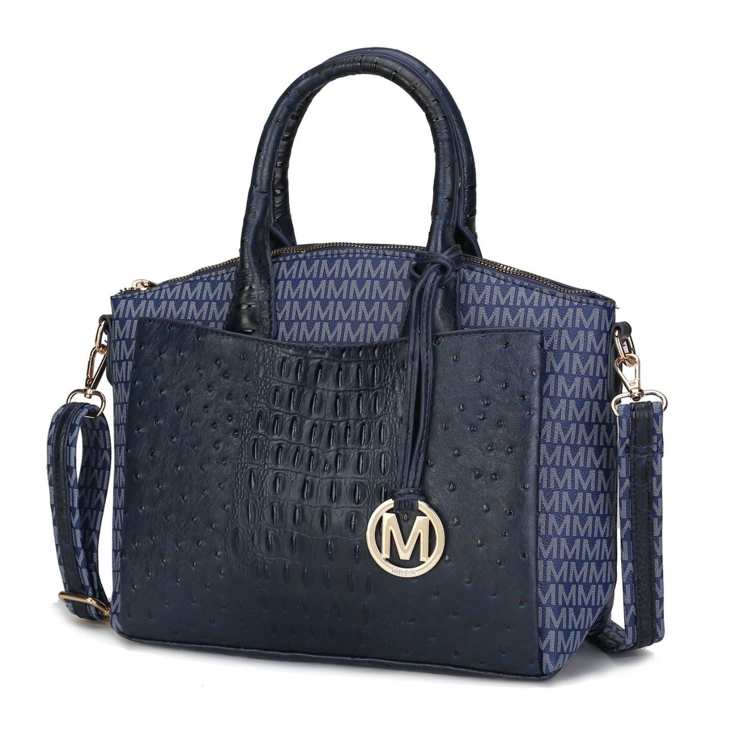 MKF Collection Collins Vegan Leather Women's Tote Bag By Mia K - Navy