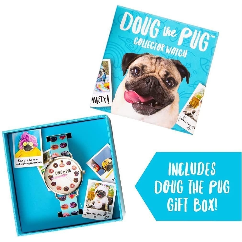 Doug The Pug Collector 3pc Bundle Party In A Box Kit Watch Pool Float Lounge Mighty Mojo