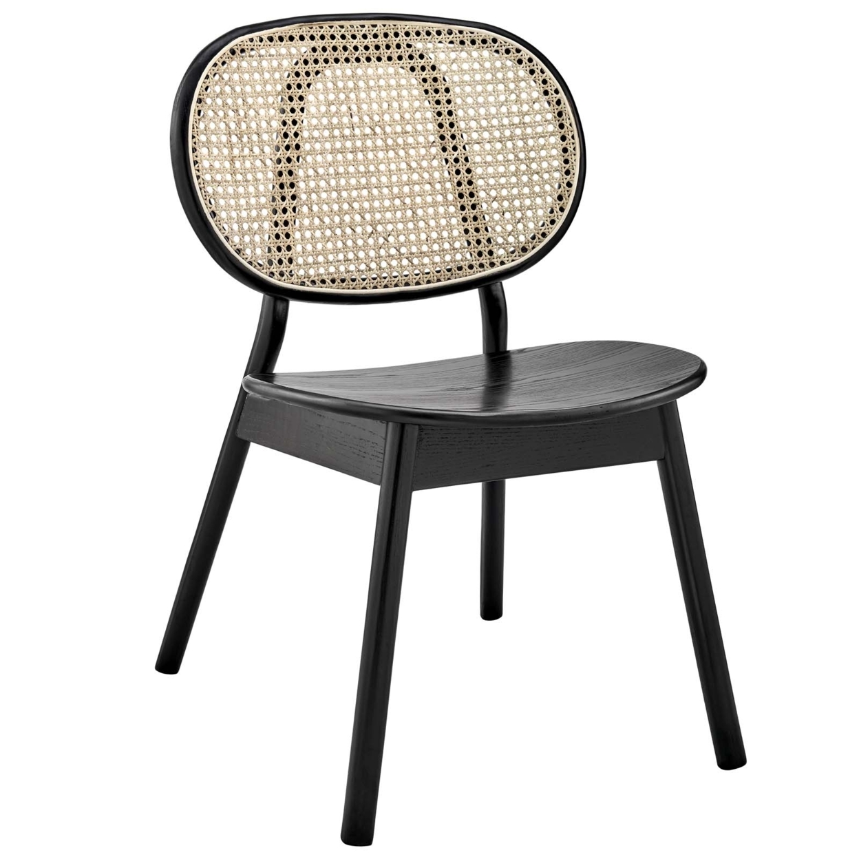 Malina Wood Dining Side Chair, Black