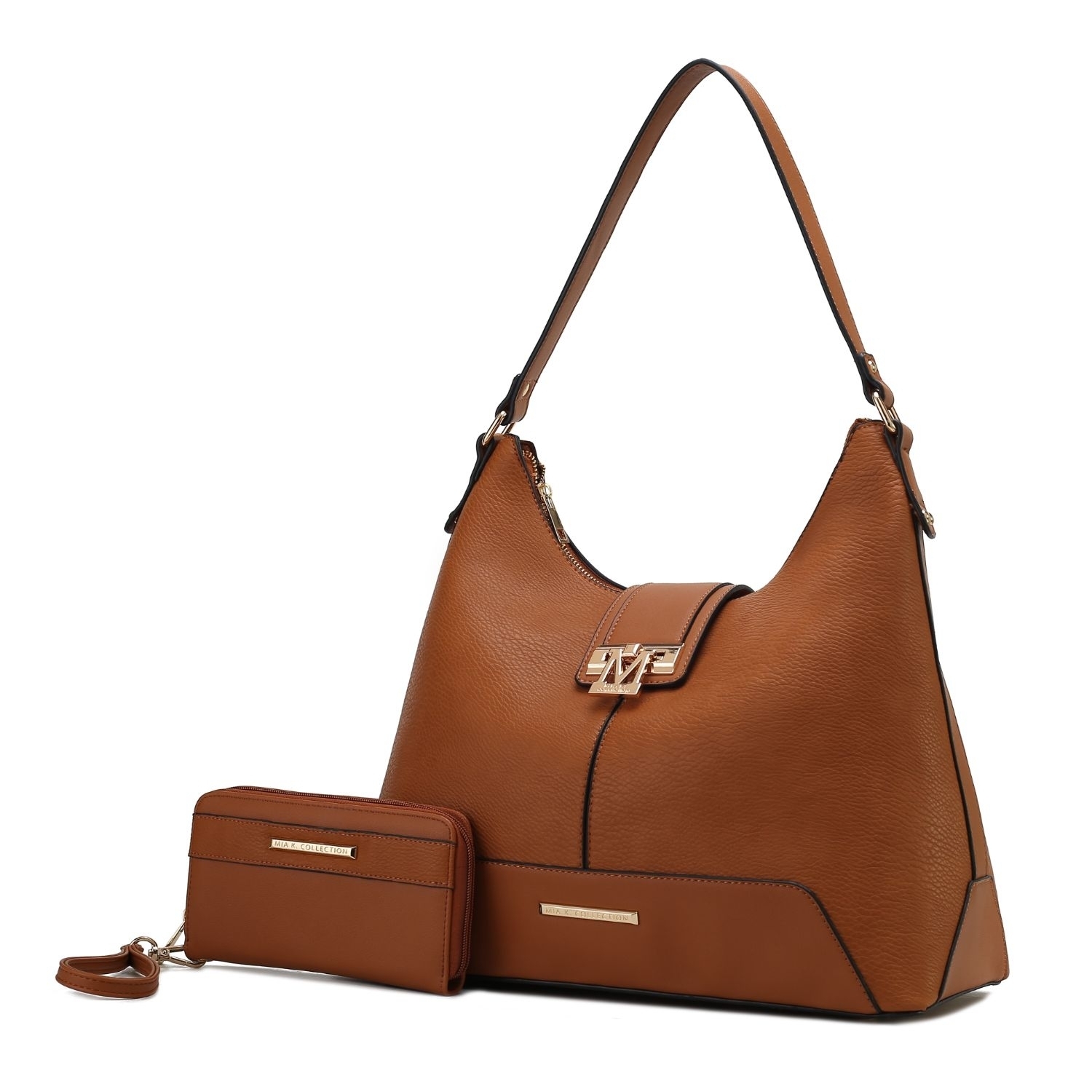 MKF Collection Graciela Hobo Handbag By Mia K. - Brown