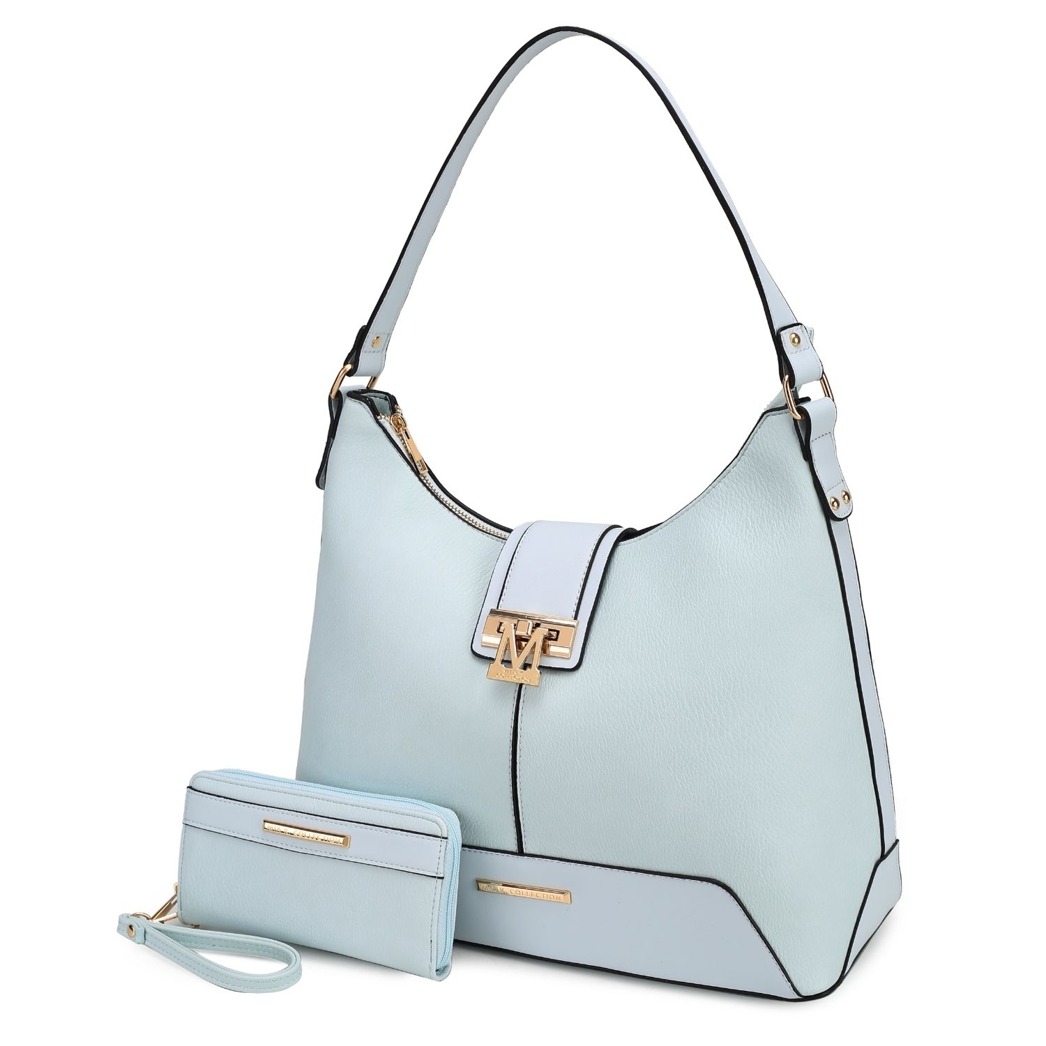 MKF Collection Graciela Hobo Handbag By Mia K. - Light Blue