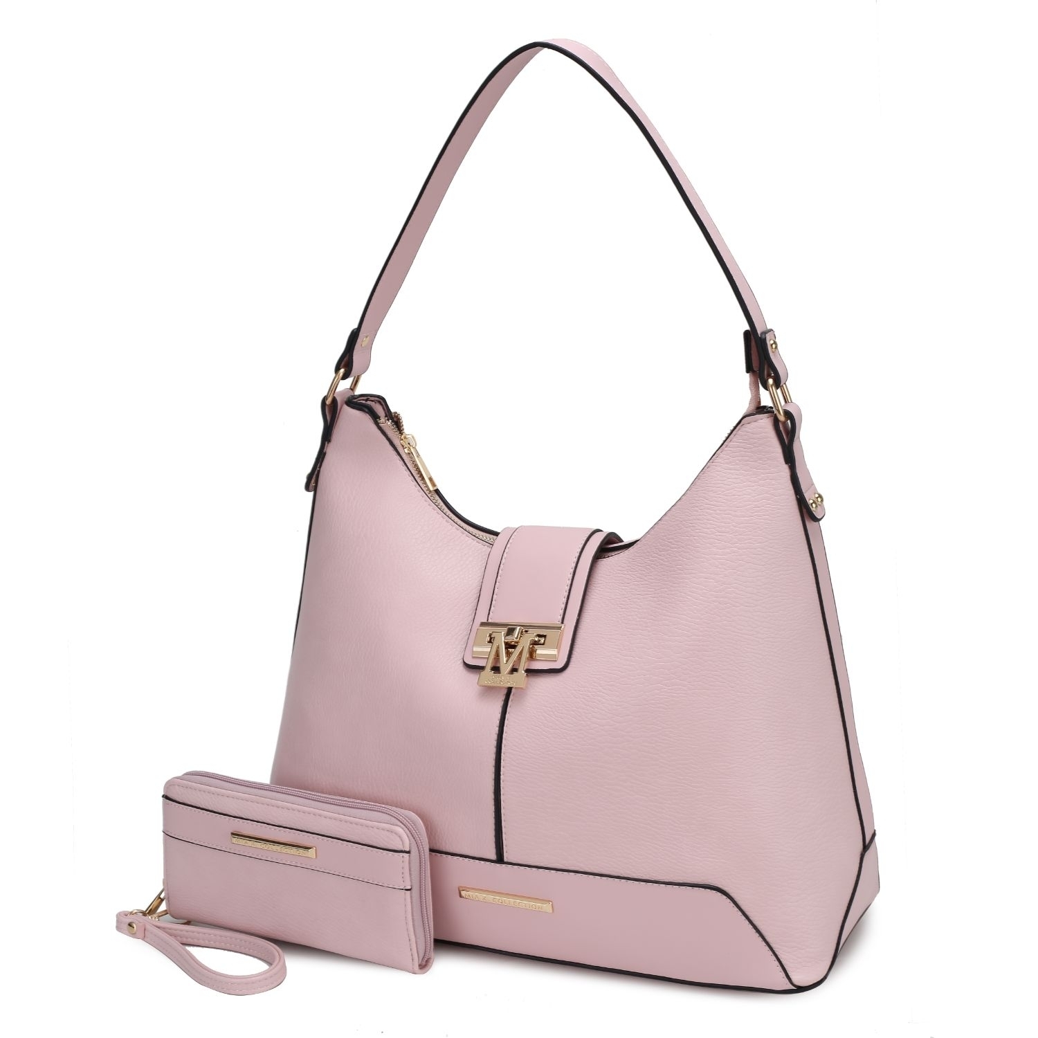 MKF Collection Graciela Hobo Handbag By Mia K. - Pink