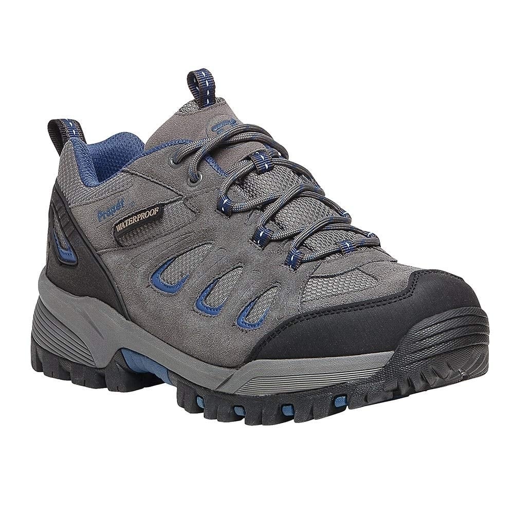 Propet Men's Ridge Walker Low Hiking Shoe Grey/Blue - M3598GRB GREY/BLUE - GREY/BLUE, 14 WIDE