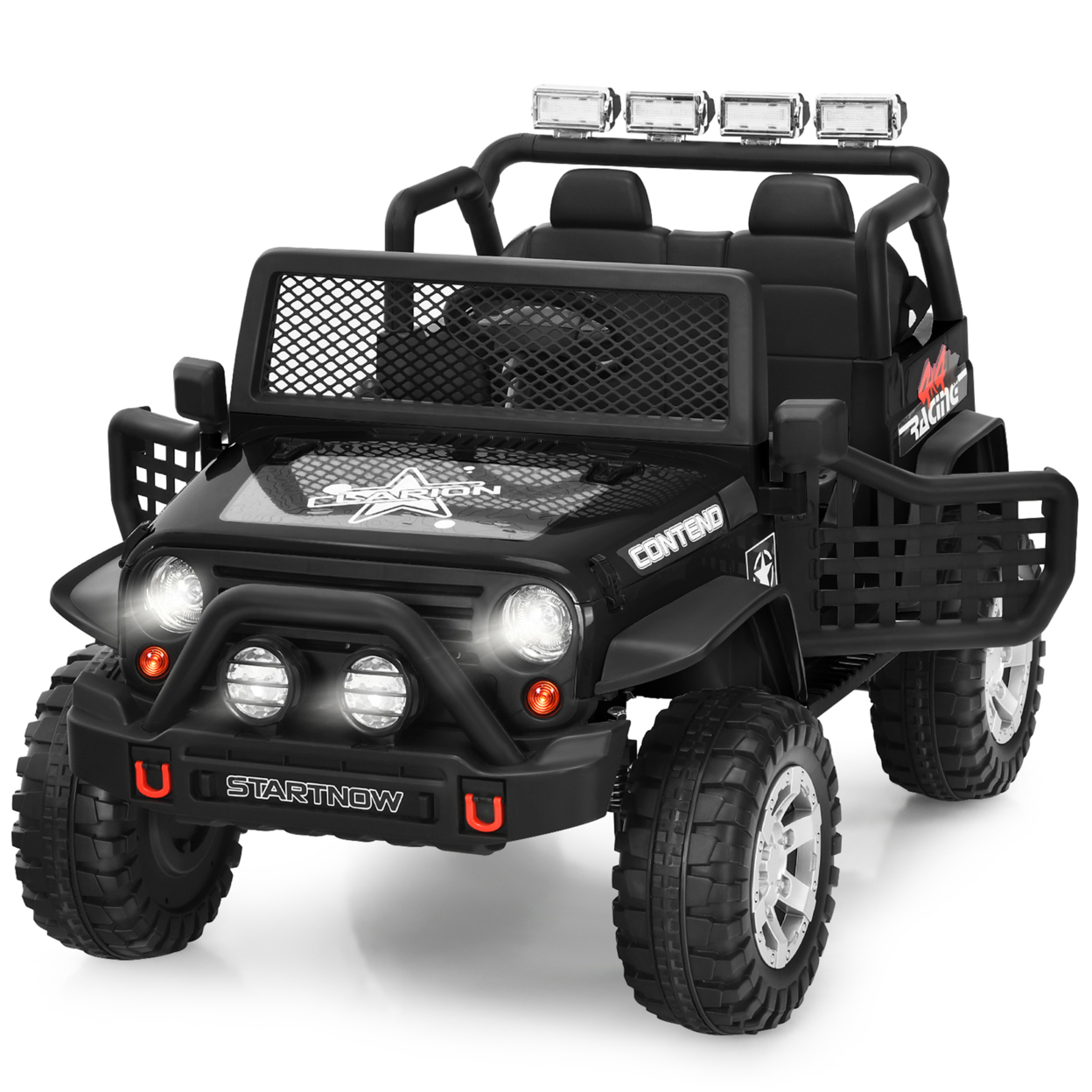 12V Electric Kids Ride On Car Truck W/ MP3 Horn 2.4G Remote Control - Black