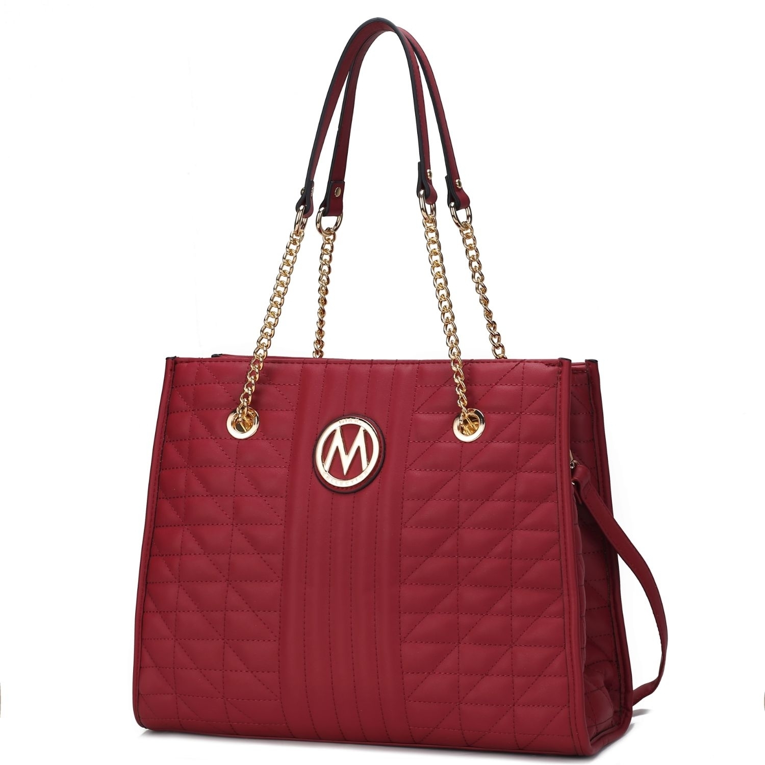 MKF Collection Makenna Vegan Leather Women's Shoulder Bag By Mia K - Red